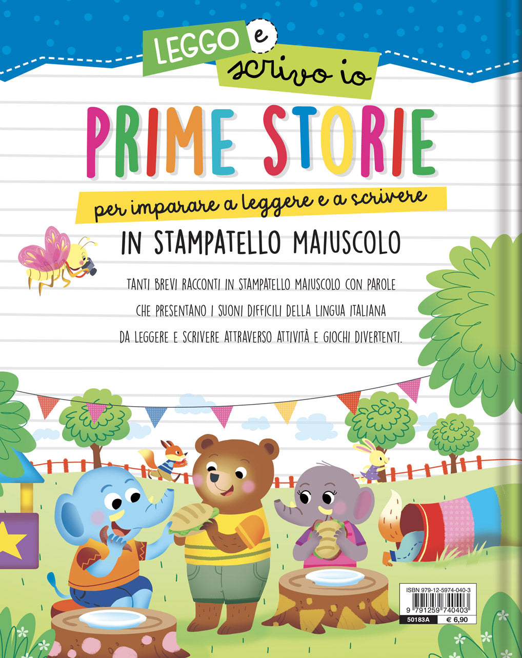 Prime storie per imparare a leggere e a scrivere::In stampatello maiuscolo