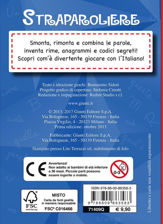 Straparoliere::50 carte per giocare con l'italiano! - Per tutta la famiglia!
