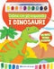 Colora con gli acquerelli - I dinosauri::Con modelli colorati da ricopiare - Con pennello e 10 pastiglie d'acquerello