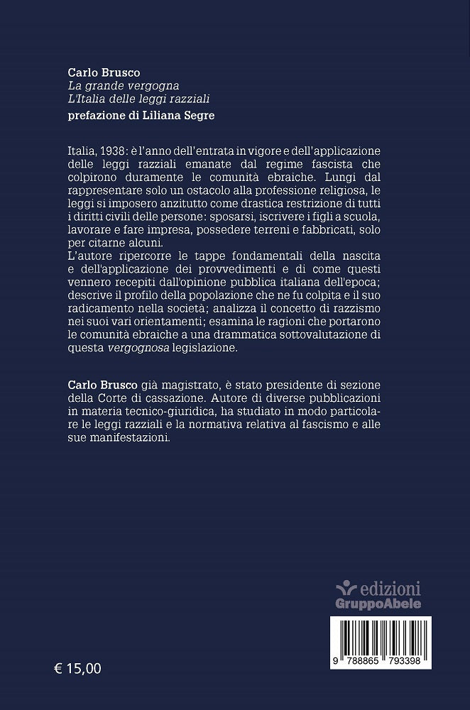 La grande vergogna::L'Italia delle leggi razziali