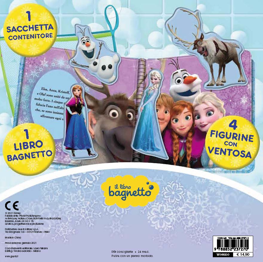 Libro bagnetto Frozen baby