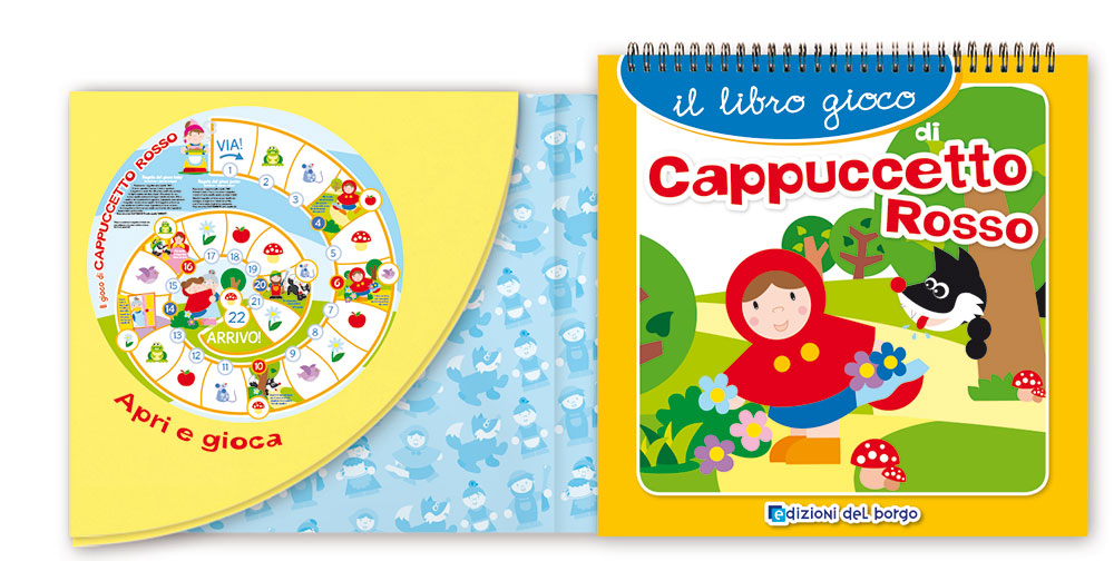 Il libro gioco di Cappuccetto Rosso::La fiaba + 5 puzzle + la base del gioco