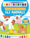 Colora con gli acquerelli - Gli animali::Con modelli colorati da ricopiare - Con pennello e 10 pastiglie d'acquerello