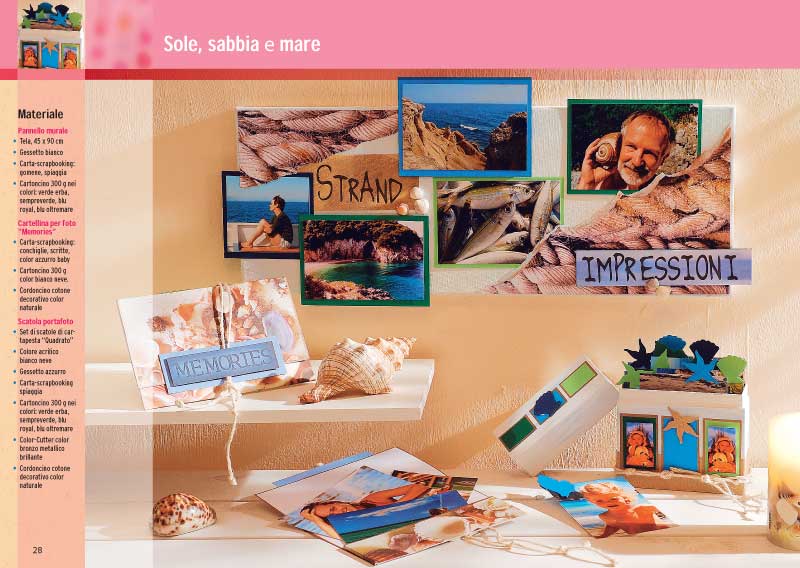 Scrapbooking. Idee con le foto::con 2 cartamodelli