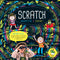 Scratch::Graffia e crea! - Nel libro trovi: 8 fogli scratch con sfondo fluo + 2 pagine di stencil + 1 bastoncino