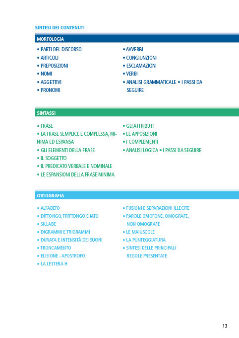 Il Manuale di base delle regole di italiano (VERSIONE ADULTI)::Morfologia, sintassi e ortografia