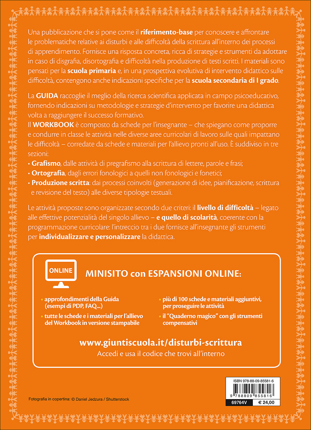Disturbi e difficoltà della scrittura::Disgrafia, disortografia e difficoltà nella produzione di testi scritti - Guida con Workbook + Espansioni online