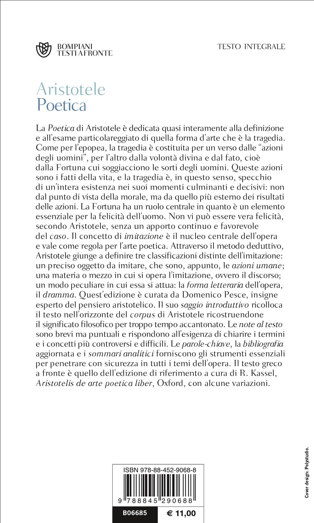 Poetica::Testo greco a fronte