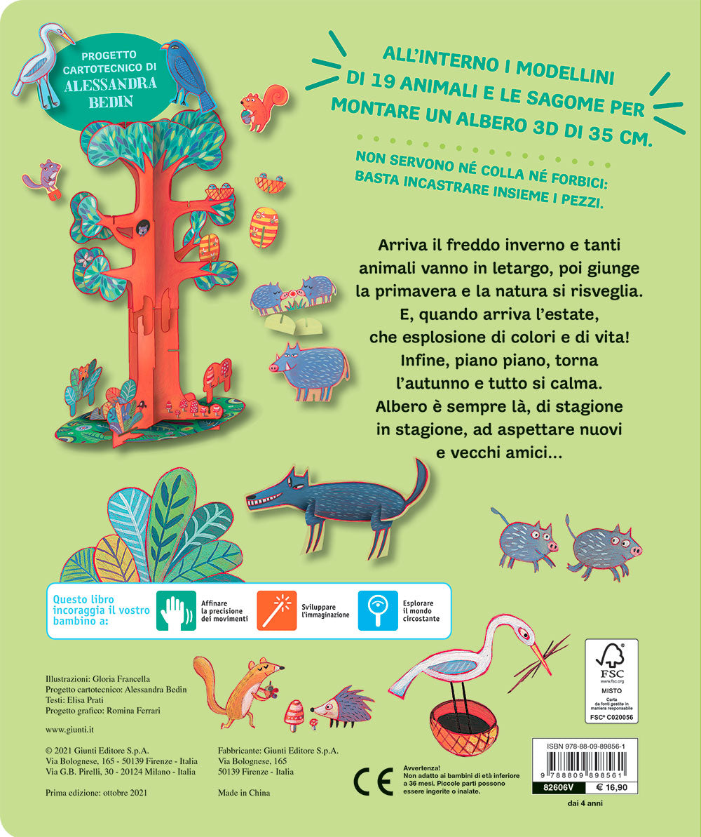 Il mio albero. La vita, le stagioni e gli animali::Con modello 3D da montare
