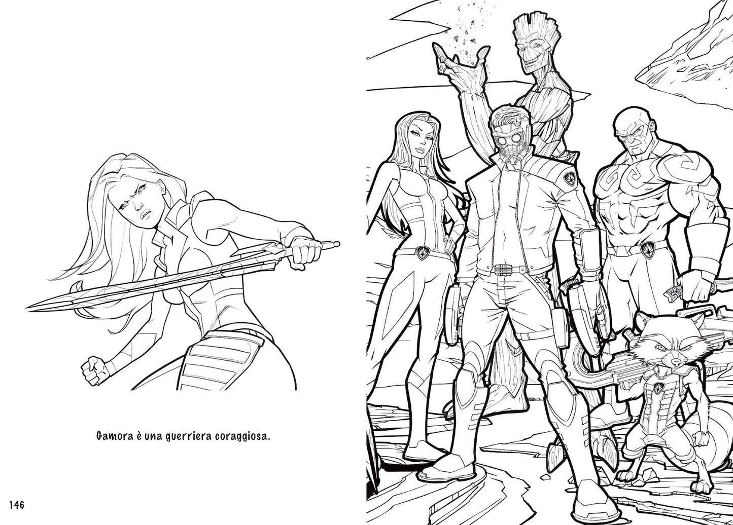 Mega color Marvel Supereroi da colorare