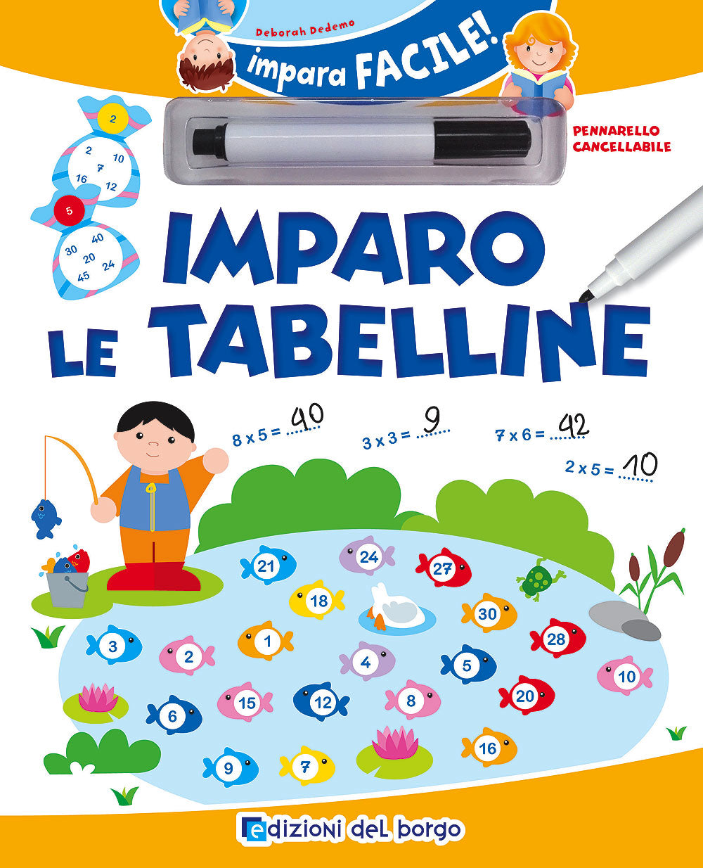 Imparo le tabelline::Con pennarello con inchiostro a base d'acqua