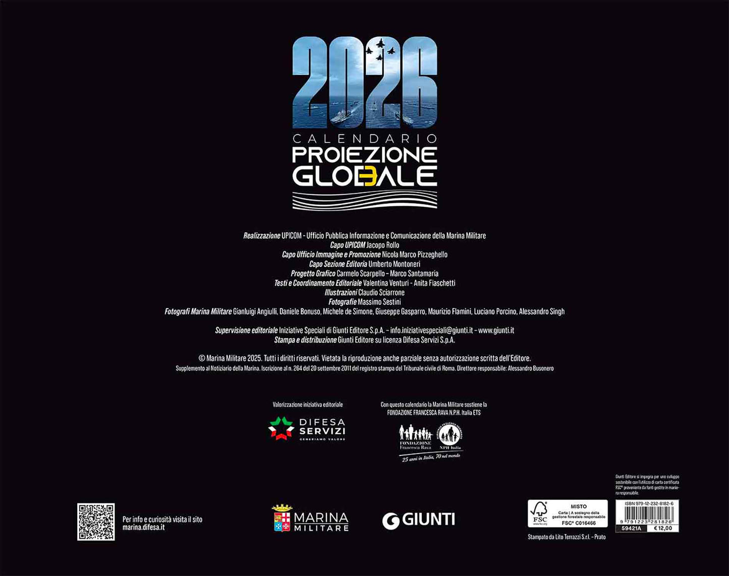 Calendario Marina Militare 2026 - da parete ::Proiezione globale
