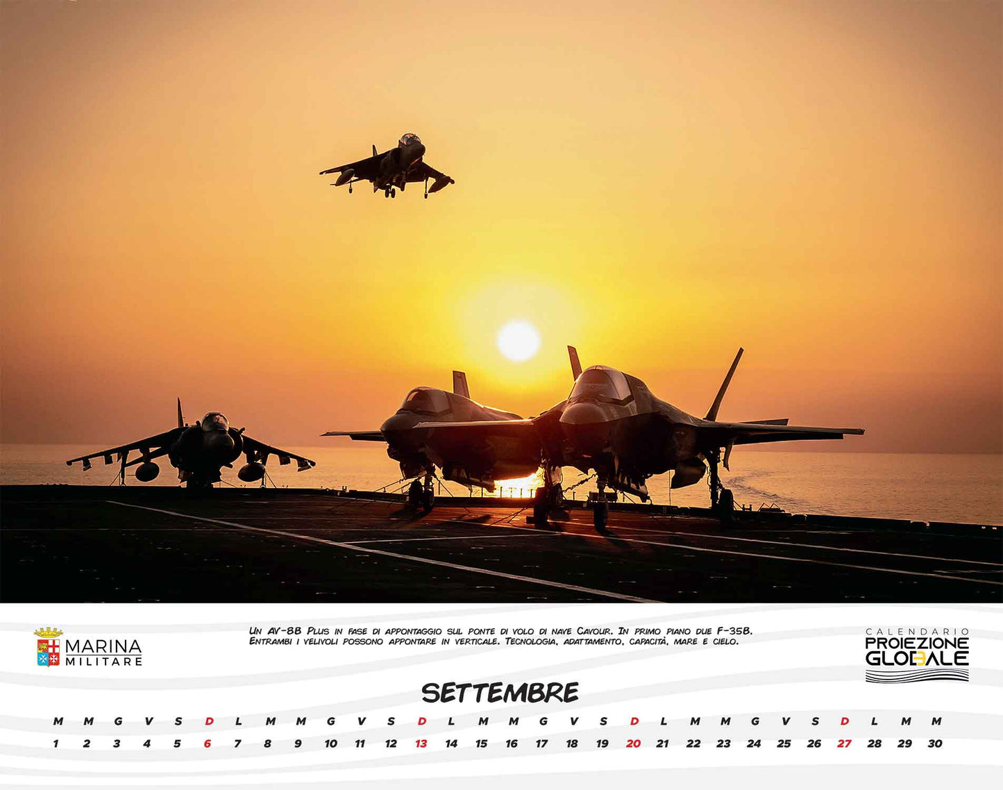 Calendario Marina Militare 2026 - da parete ::Proiezione globale