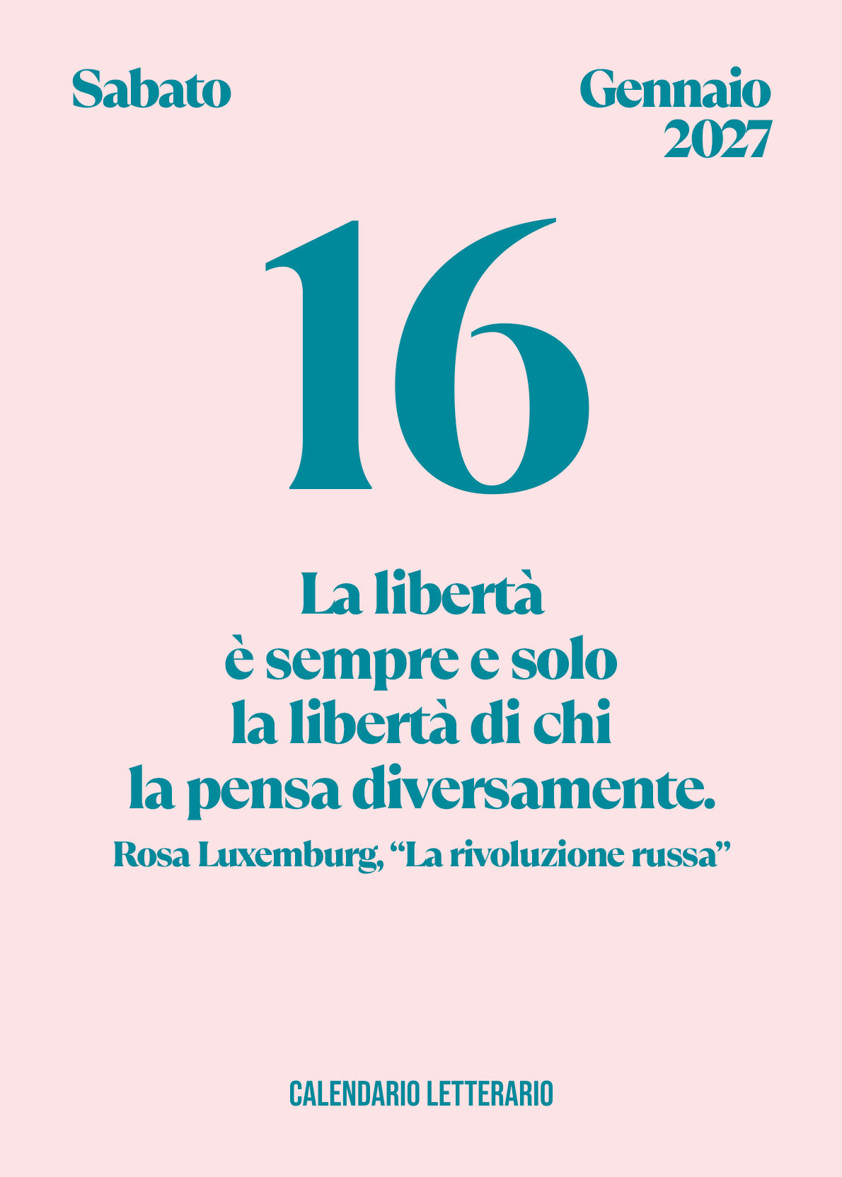 Calendario letterario 2027