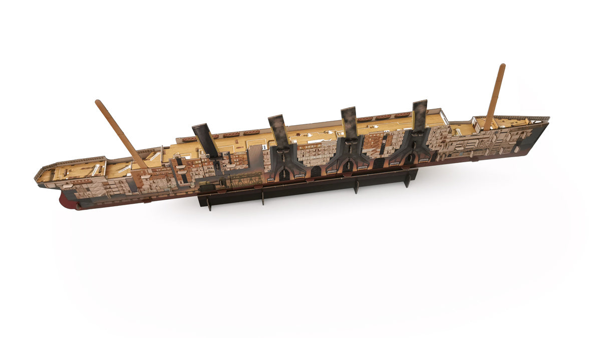 Costruisci il Titanic::Costruisci una nave di 65cm – Libro + modellino con 48 pezzi