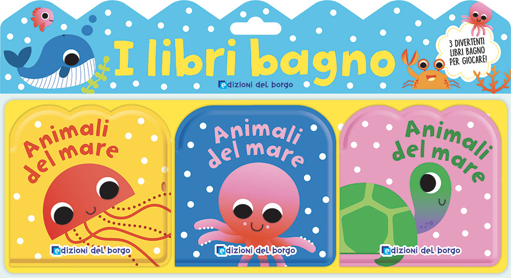 Libri bagno - Gli animali del mare::Tre divertenti libri bagno per giocare!