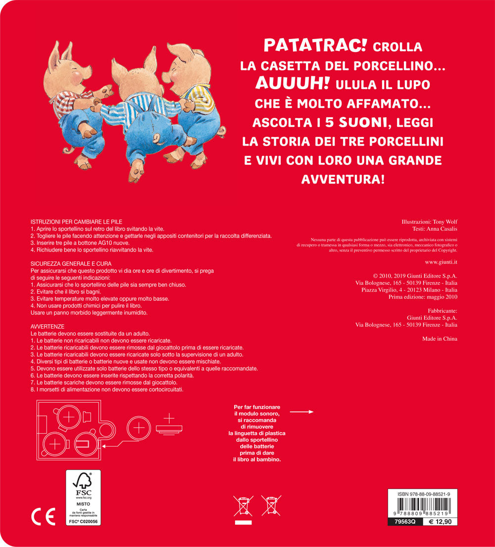 Tre porcellini ::Fiabe premi e ascolta