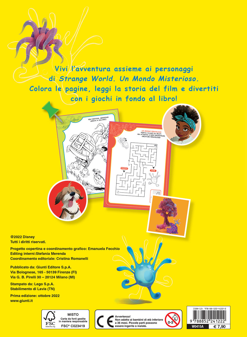Strange World 100 Pagine per colorare, leggere, giocare::Un mondo misterioso