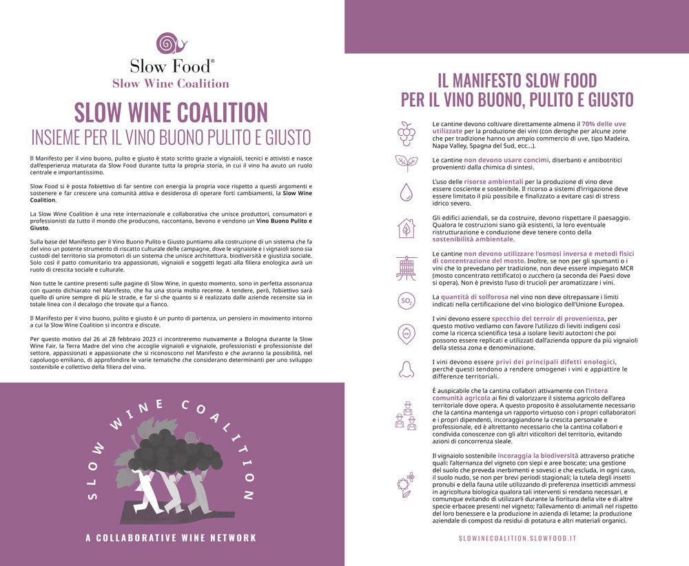 Slow Wine guida 2023::Storie di vita, vigne, vini in Italia