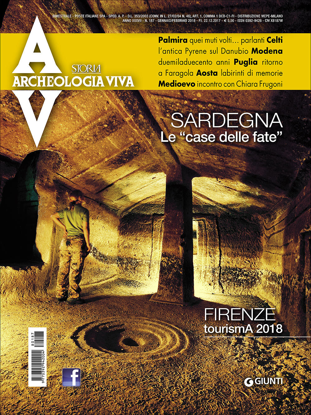Archeologia Viva n. 187 - gennaio/febbraio 2018::Rivista bimestrale