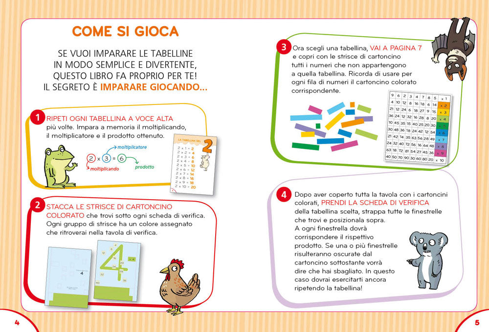 Il gioco segreto per imparare le tabelline::con poster della Tavola Pitagorica