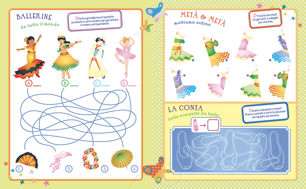 Fare e giocare con fate, principesse e ballerine::Con tanti stickers