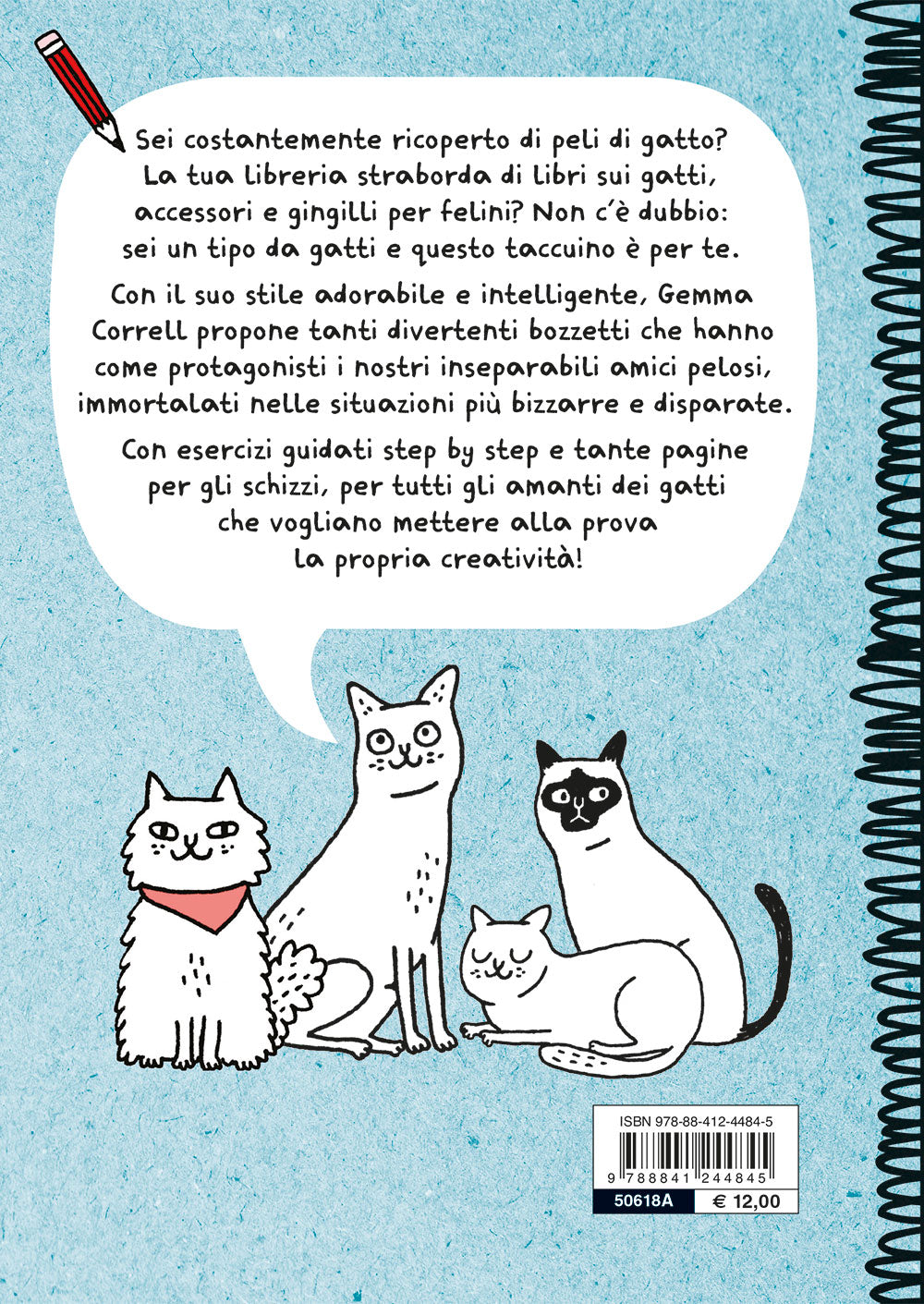 Il mio taccuino schizza gatti::50 divertenti bozzetti per gli amanti dei gatti