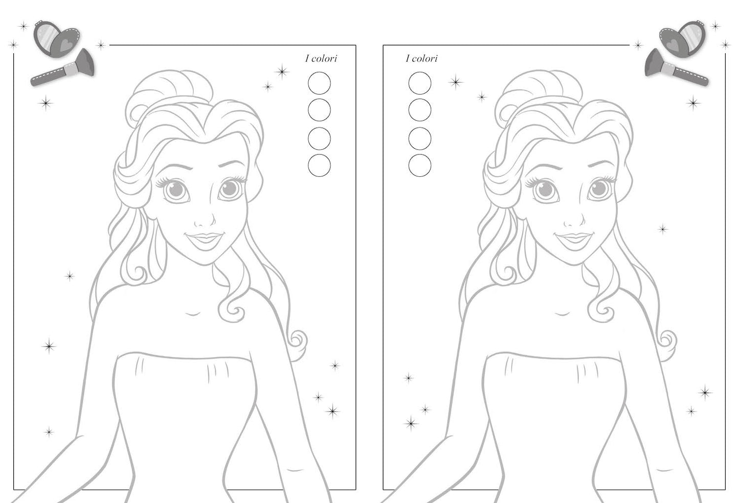 Principesse Disney Vesti la moda::Cenerentola, Belle e Tiana - 6 fogli di adesivi