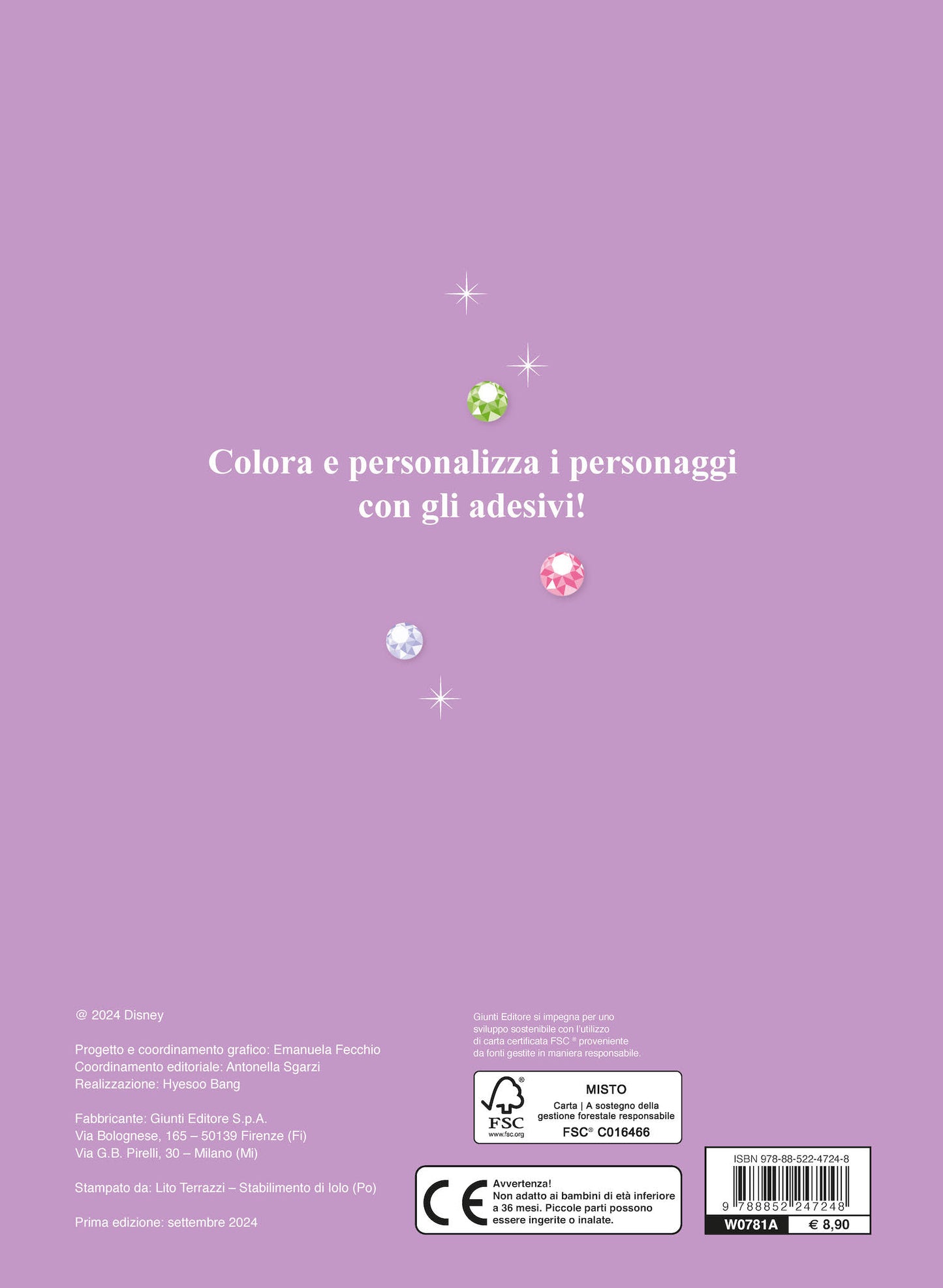 Principesse Disney Vesti la moda::Cenerentola, Belle e Tiana - 6 fogli di adesivi