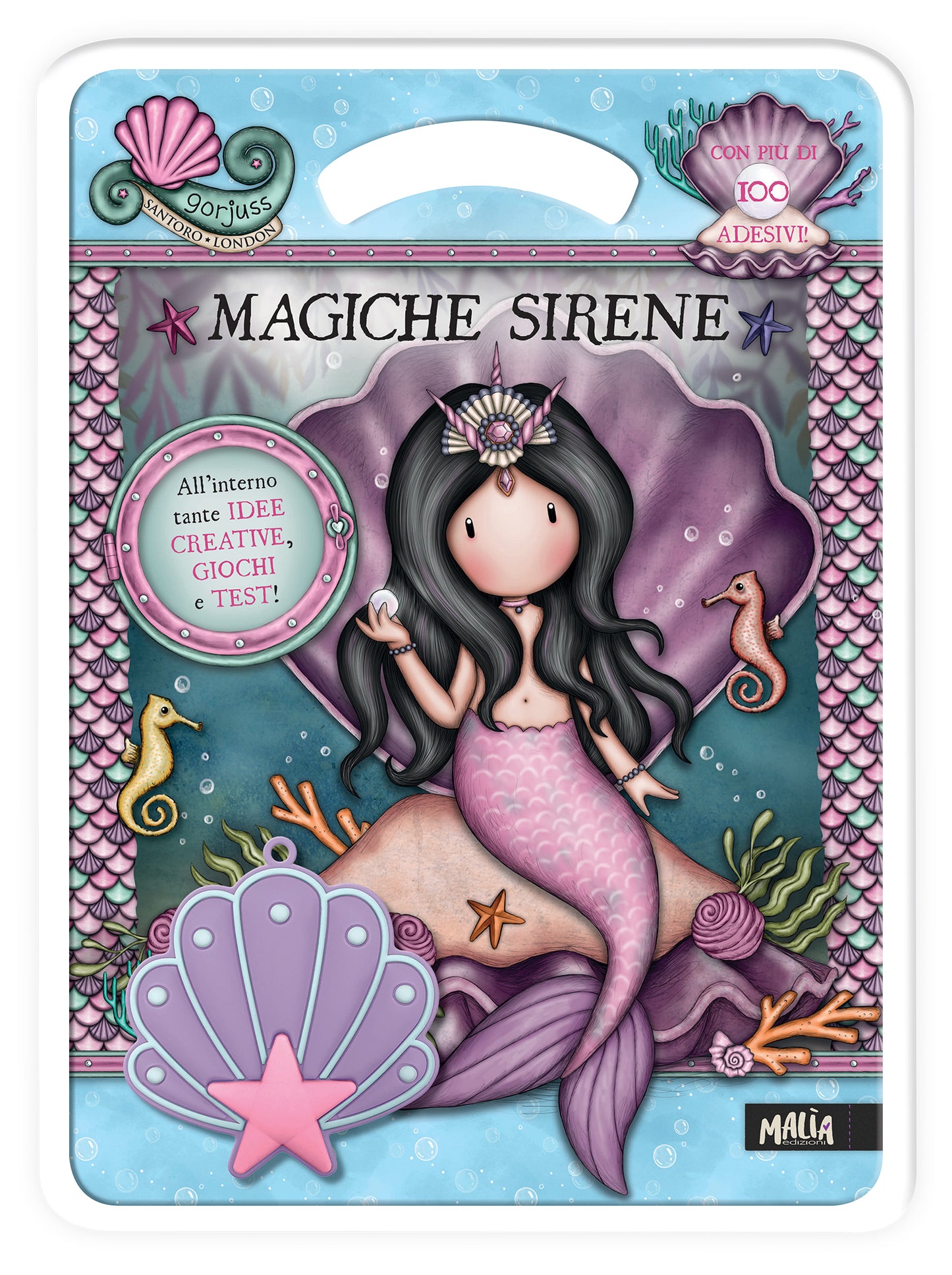 Gorjuss. Activity con gadget. Magiche sirene + Pochette Lilla