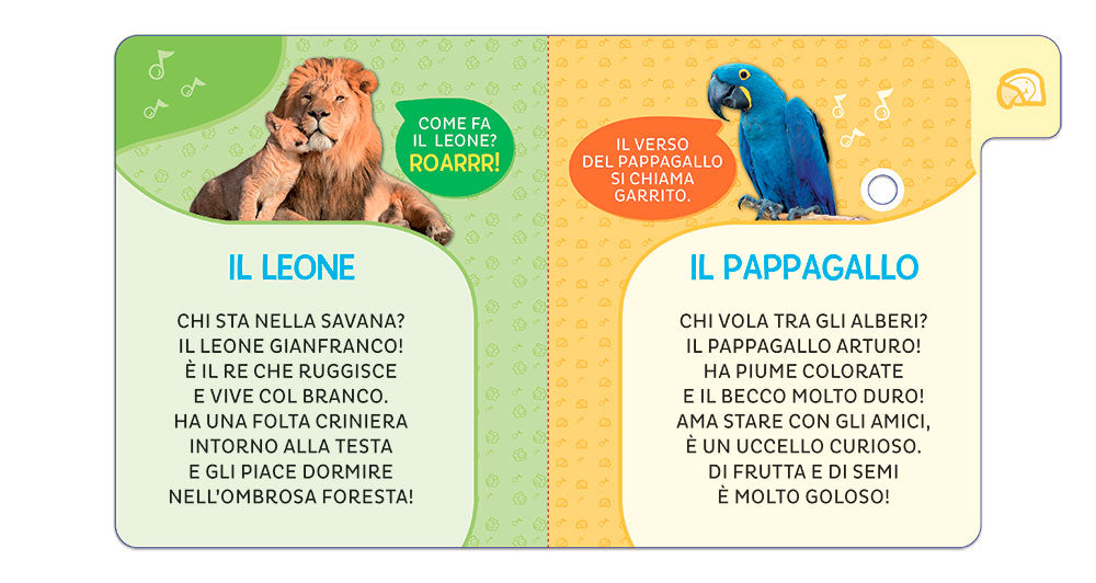 Animali del mondo. Primi suoni::6 versi da ascoltare!