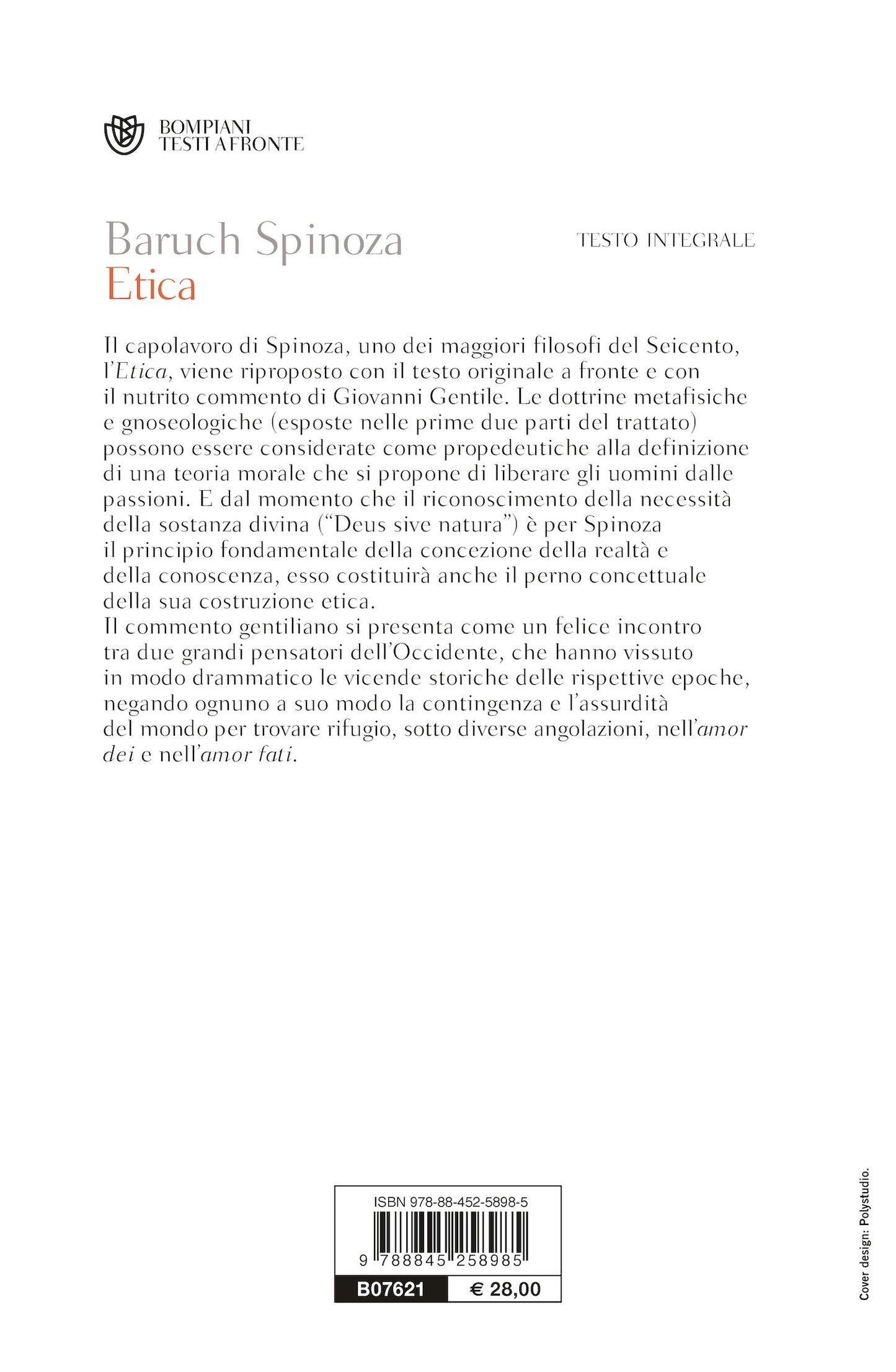 Etica::Testo latino a fronte