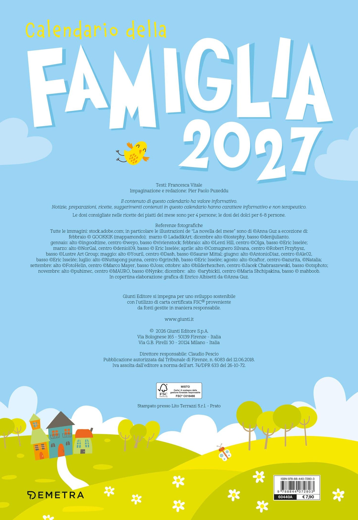 Calendario della Famiglia 2027