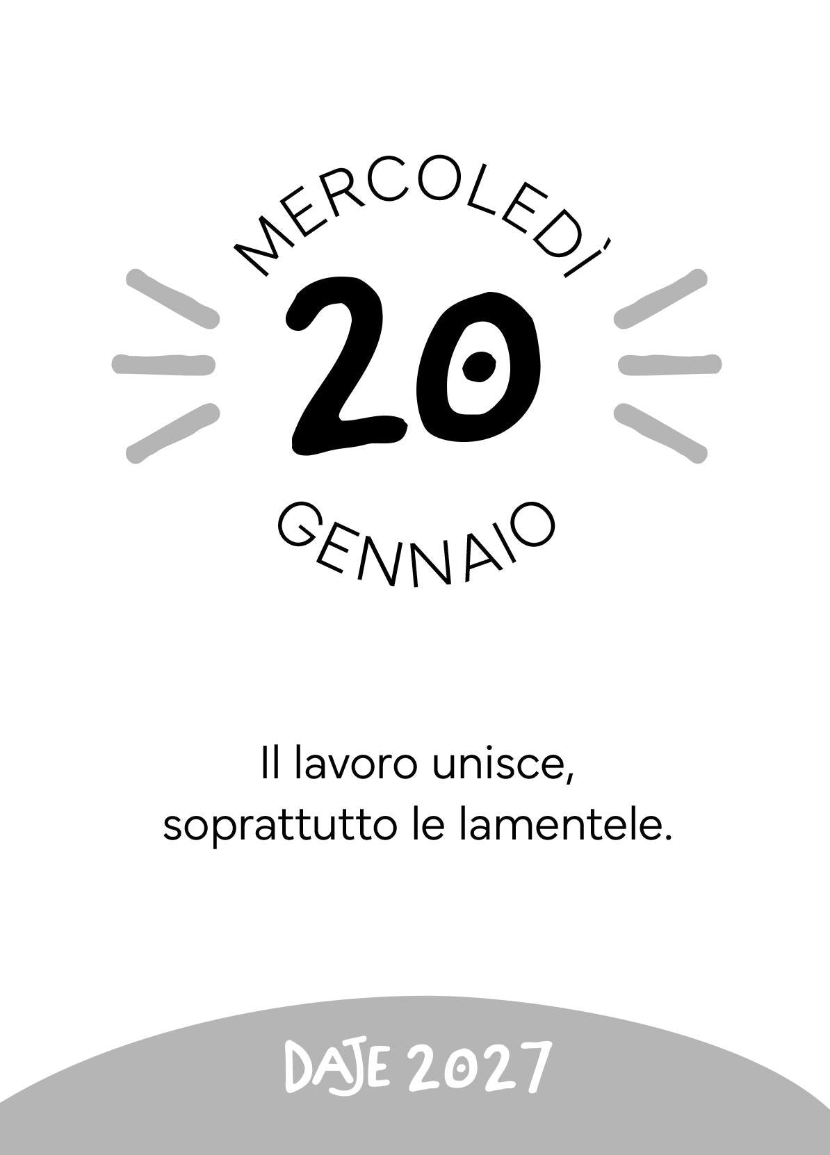 Calendario Daje 2027