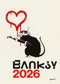 Calendario Banksy 2026 da parete (30 x 42 cm)