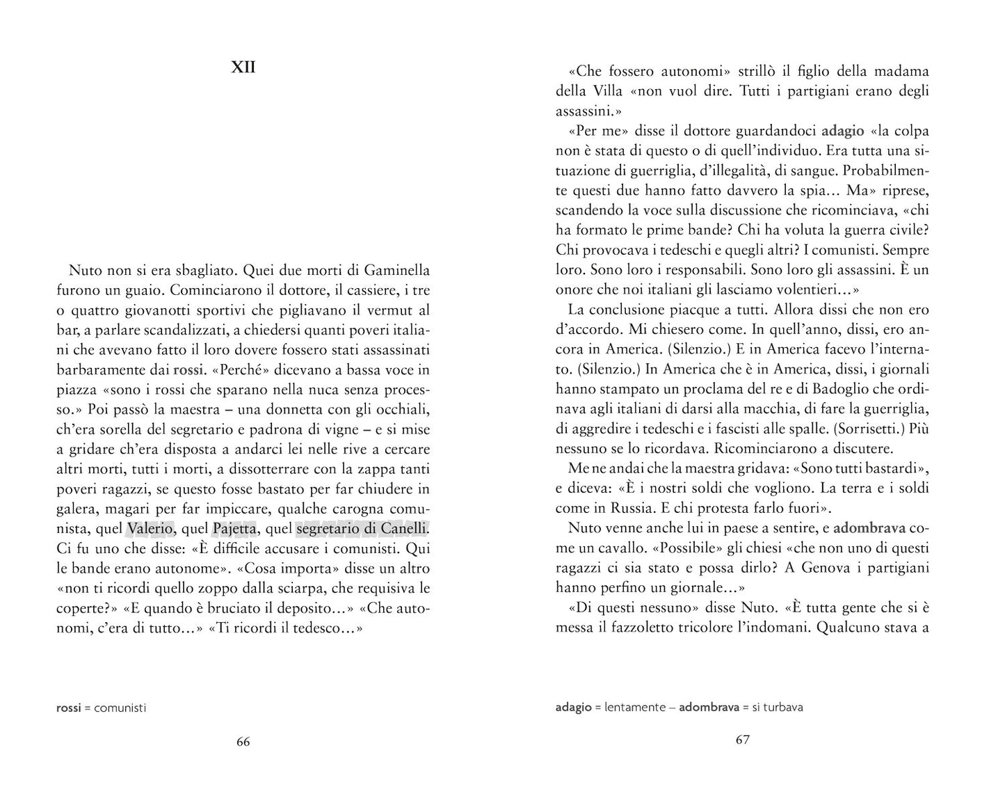 La luna e i falò