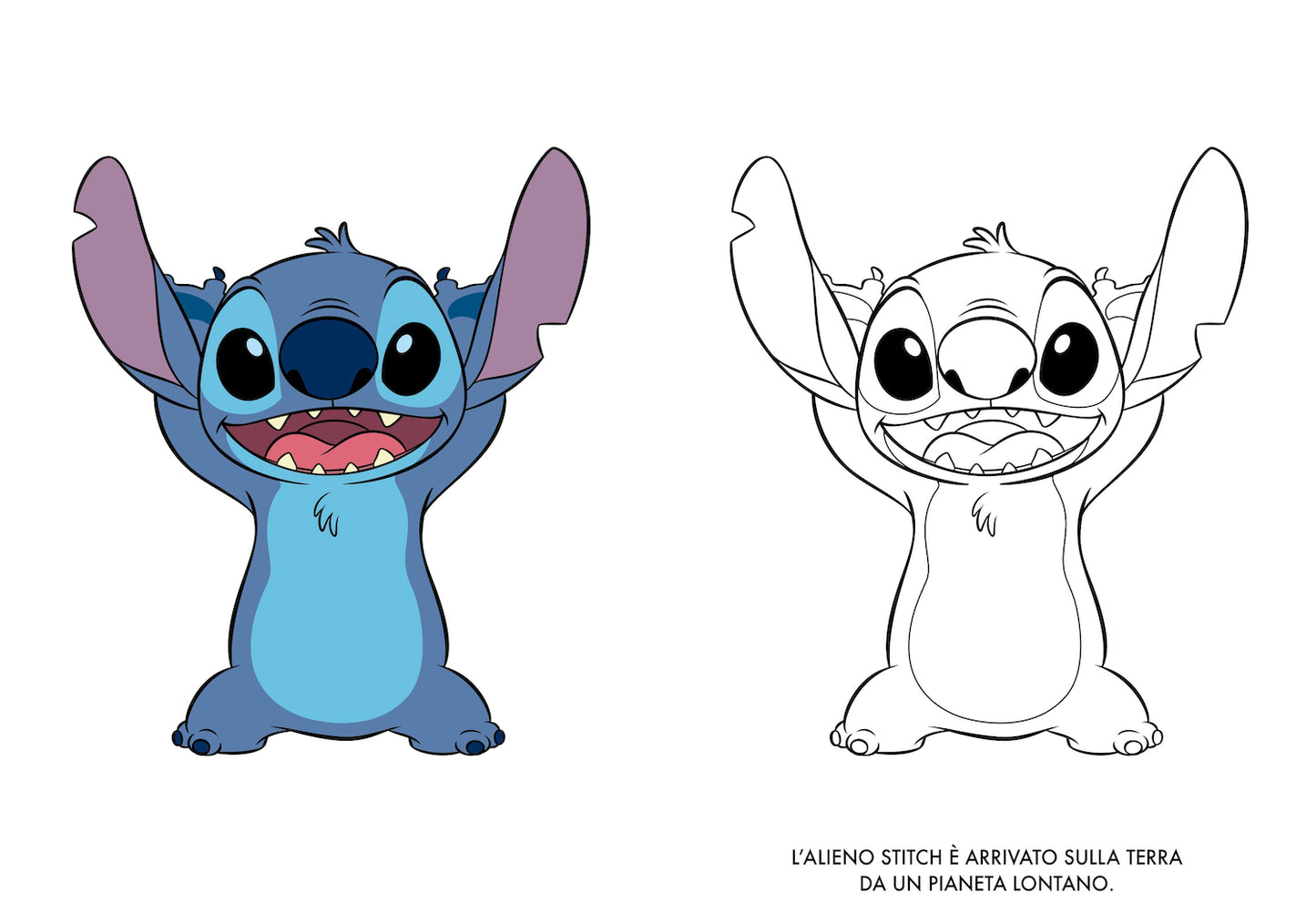 Stitch Primo album da colorare::Alieni speciali