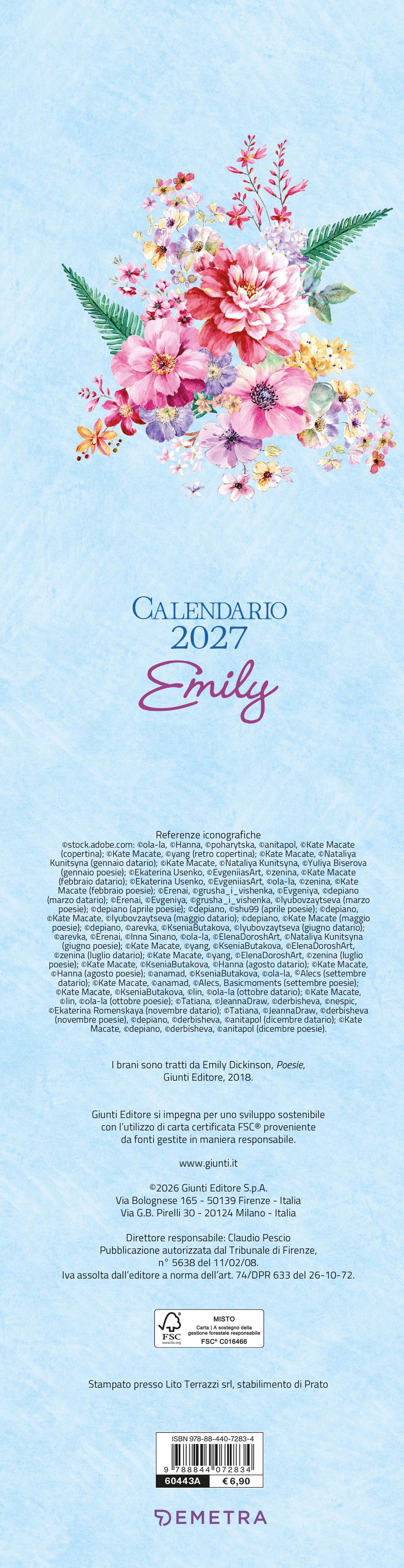 Calendario Emily Stretto 2027