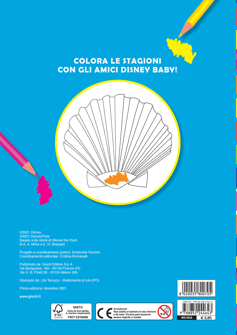 Disney Baby - Primo album da colorare - Le stagioni
