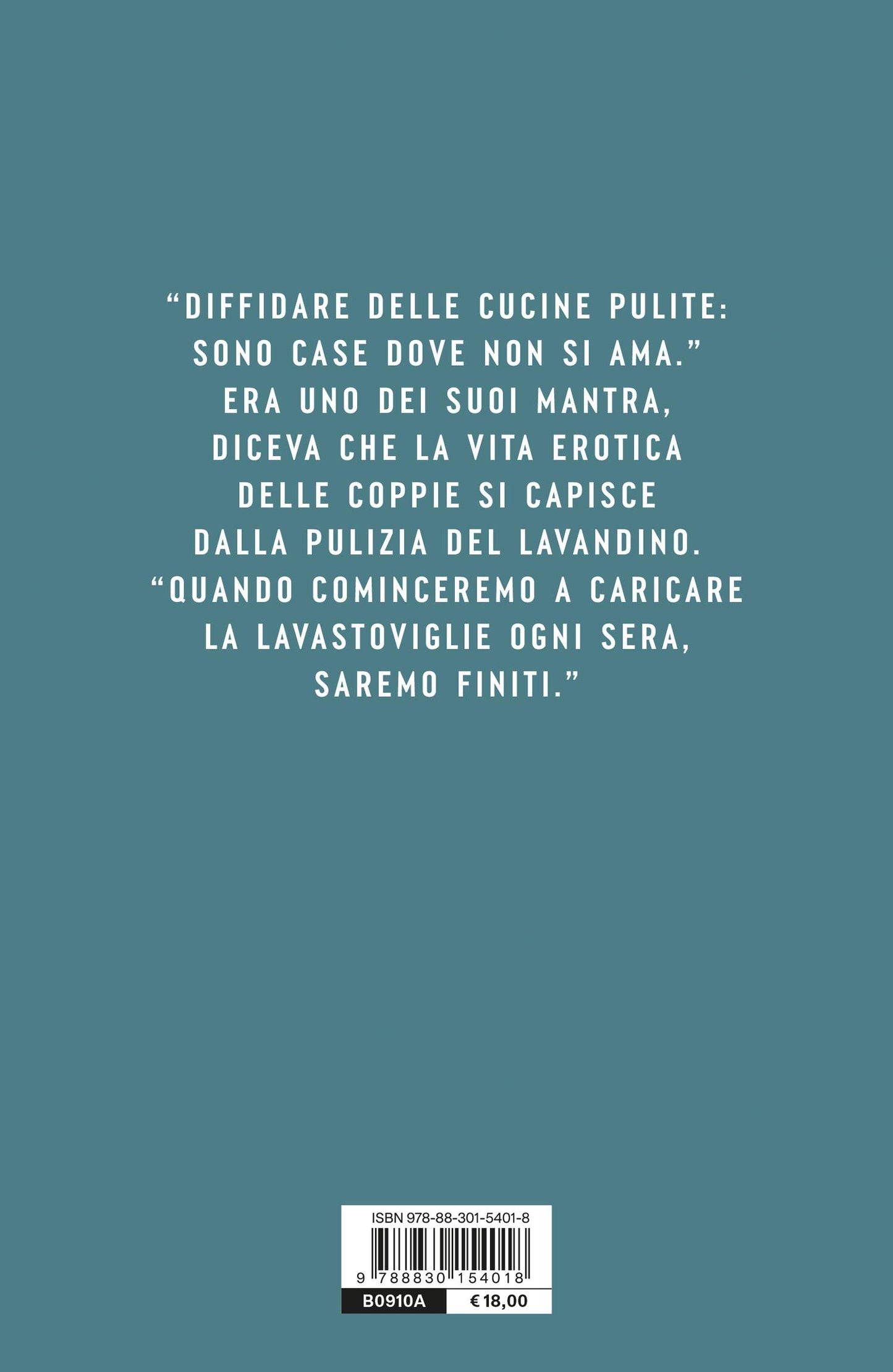 Diffidare delle cucine pulite::Storia di un grande amore