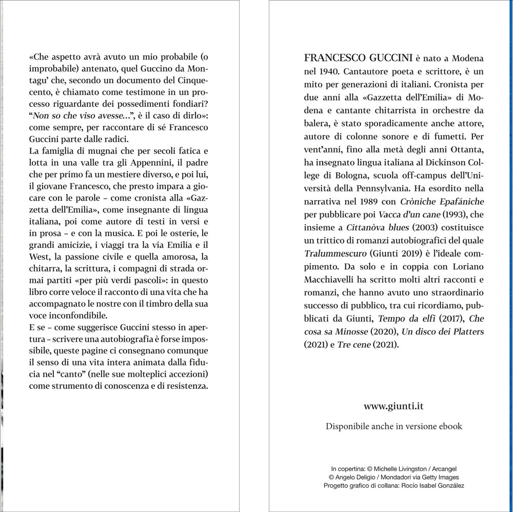 Non so che viso avesse::Quasi un’autobiografia