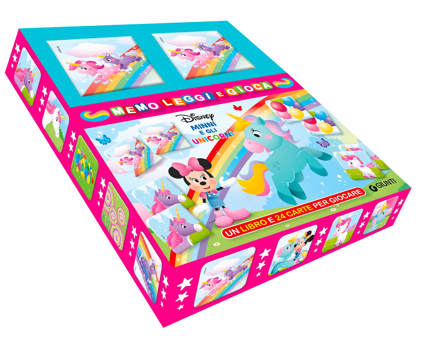 Minni e gli Unicorni Memo Book::Memo Leggi e Gioca - Un libro e 24 carte per giocare