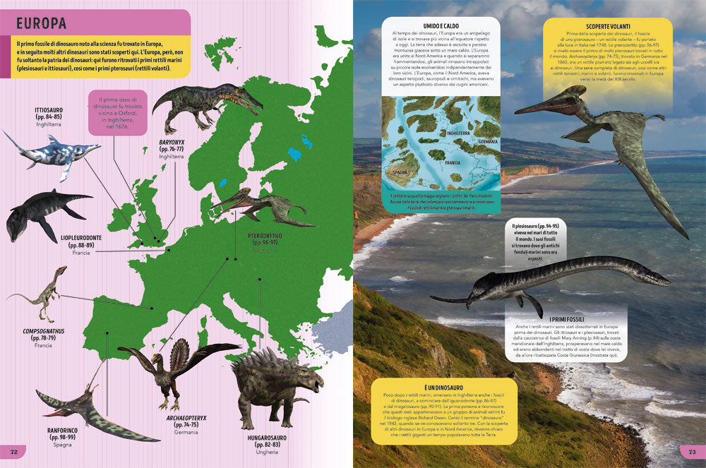 Il libro dei dinosauri::Enciclopedia super aggiornata con oltre 80 creature preistoriche