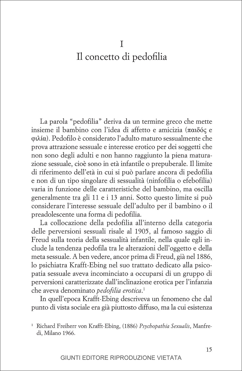 La voglia oscura::Pedofilia e abuso sessuale