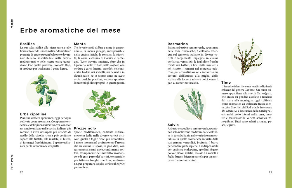 Primavera::Vita e cucina di stagione