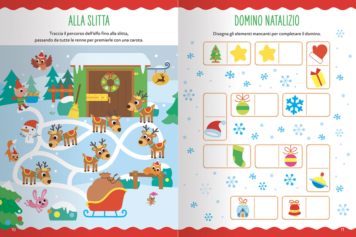 Magico Natale::Giochi, percorsi, labirinti, coloring