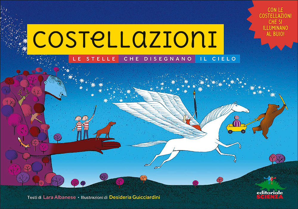 Costellazioni::Le stelle che disegnano il cielo - Con le costellazioni che si illuminano al buio!