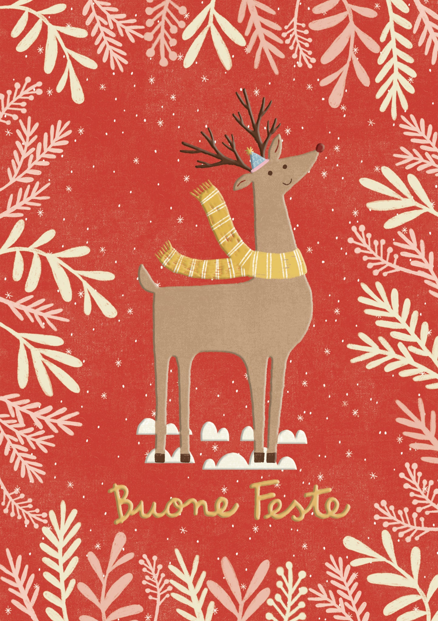 Natale - biglietto Renna