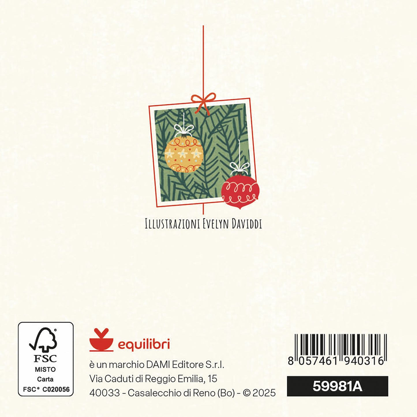 Natale - biglietto Palline