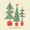 Natale - biglietto Alberi